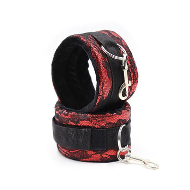 Set Accessori Fetish Ohmama in Velluto Rosso e Nero, Regolabile